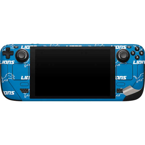 NFL Detroit Lions Blitz Series Steam Deck Handheld Gaming Computer Skin
